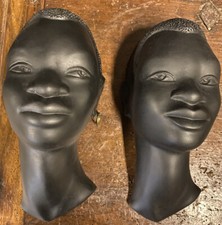 Paire tète africaine - de,