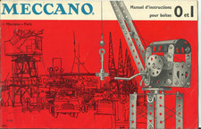 MECCANO ancien - manuel d'instructions pour boîtes 0 et 1 - Année 1962
