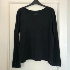 Top oversize noir à épaulettes et boutons de manchette Ba&sh - T. 1