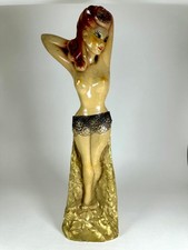 Statue Pin-Up Vintage signée Morris Noyce – Années 50 – Déco Rockabilly Kustom C