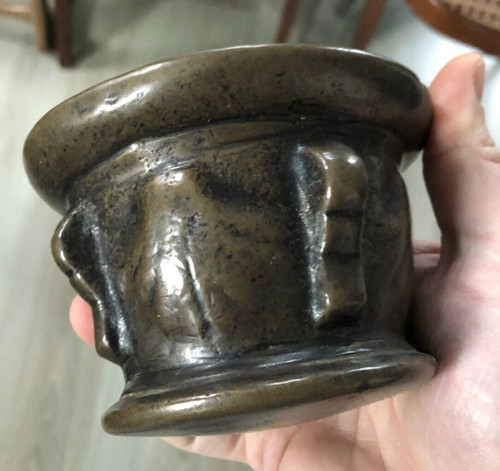Ancien mortier bronze