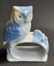 Rond de serviette oiseau porcelaine milieu XXème