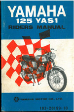 Riders Manual YAMAHA 125 YAS 1 Rider's Owner's Manuel d'Entretien Anglais YAS1