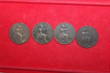 lot de 4 monnaies de 1 penny