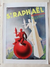 Affiche pub Saint Raphaël Quinquina 10 juin  1939