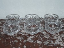 Rare lot 6 coupes à punch tasses en Cristal SAINT LOUIS MODÈLE CHANTILLY