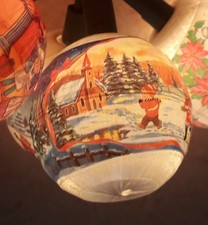 Guirlande Électrique Lumineuse Noël Ancienne 15 Lampesboule neige clignotantes