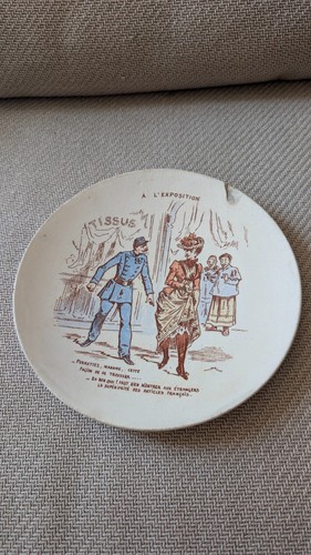 Ancienne assiette parlante - ancienne,