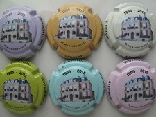 Série de 6   caps. de Champagne HERBERT Stéphane, primeur