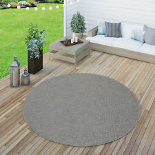 Intérieur & Extérieur Tissage À Plat Tapis Terrasses Tapis Look Naturel En Gris