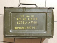 Caisse munition US cal 50 vide