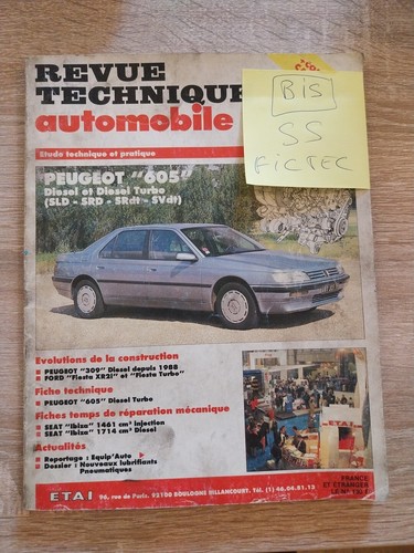 Revue technique peugeot 605 - peugeot,