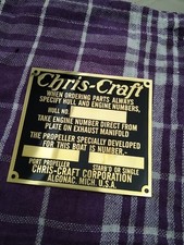 Plaque de coque Chris Craft