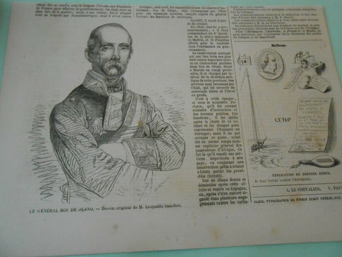 Gravure 1860 le général - le,