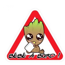 Bébé à bord Groot