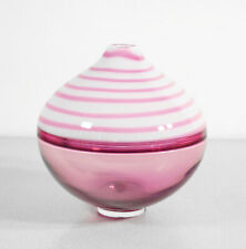 ⚜️ Pot Design Paul Crepax Verre Soufflé Murano Incalmo Rose Glass Art