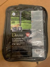 Housse de protection GRISE pour parasol de jardin  Ø 180 à 200 cm (15156)