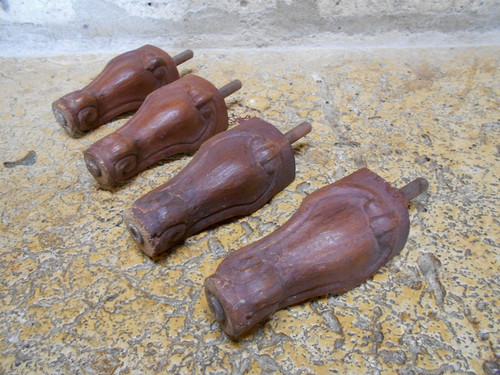 Pieds anciens meuble - 4, de