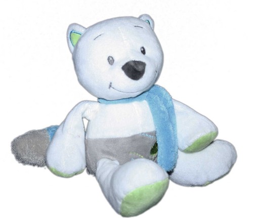 Doudou peluche renard blanc - doudou,