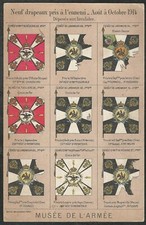 CARTE POSTALE 14-18: DRAPEAUX PRIS A L'ENNEMI-AOUT A OCTOBRE 1914