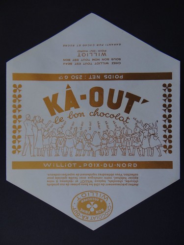 Ancienne étiquette chocolat - ancienne,