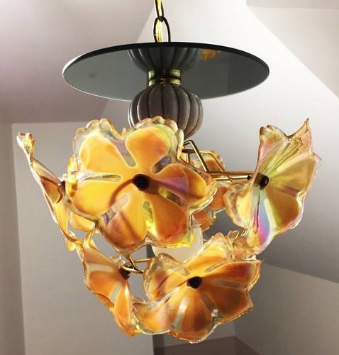 Lampe lustre années - , fleurs