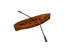 Bateau De Rame Avec Rames OO HO Échelle 1:76 Modèles De Train Ensemble De 3