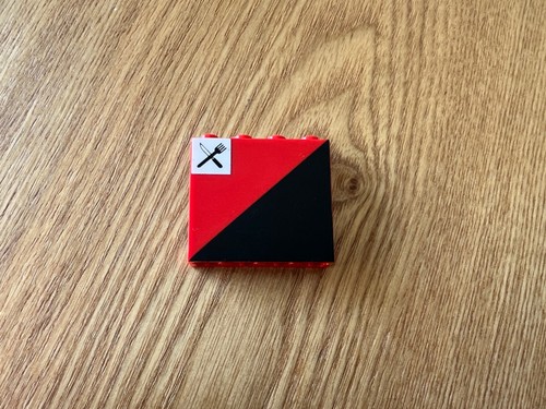 Lego train vintage panel rouge - vintage,