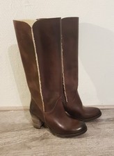 DESTOCKAGE BOTTES MONTANTES EN CUIR VERA GOMMA TAILLE 36 / BOTTES EN MOUTON