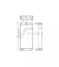Radiator for renault - for, claas