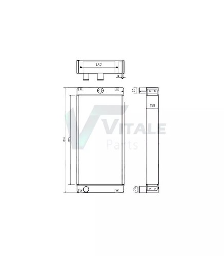 Radiator for renault - , claas