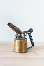Ancienne Lampe à Souder Chalumeau Vintage en Laiton