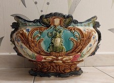 Rare jardinière barbotine