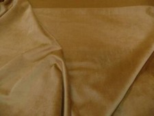 tissu très beau velours ameublement lisse moutarde doré en 1.45m large