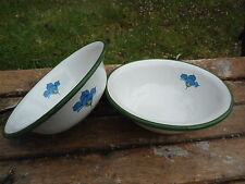 2 COUPELLES EMAILLEES 16 CM