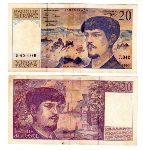 France billet francs - 20,