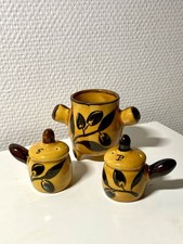 Ensemble Sel Et Poivre Pot À Sauce Provençal Céramique