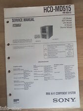 Schema SONY - Service Manual Mini Hifi Component System HCD-MD515 HCDMD515