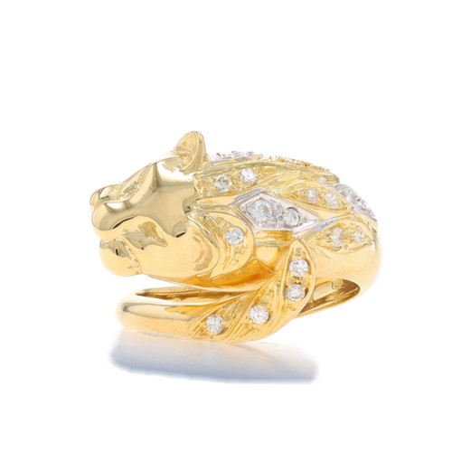 Jaune diamant fierce lion - diamant,