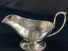 Saucière en métal argenté