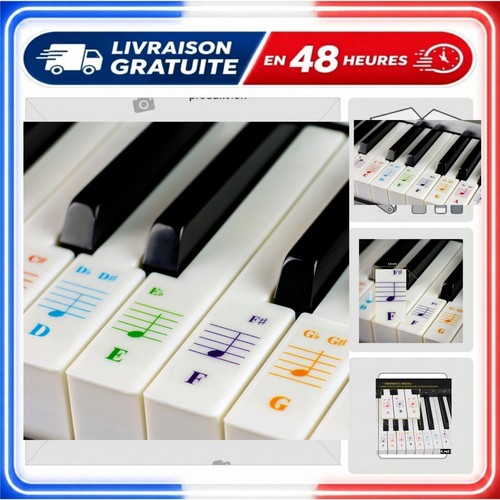 Autocollants piano colorés - , 88