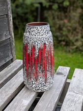 Vase West Germany Scheurich Fat Lava décor Lora