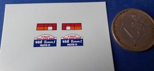DECALCOMANIE DECALS   6 eme  dakar plaque  1/43