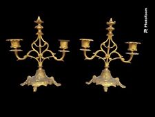 Paire De Bougeoir En Bronze Époque Napoléon III 