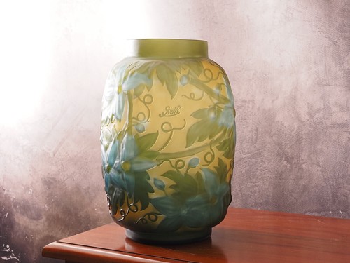 Art nouveau vase verre - art, en