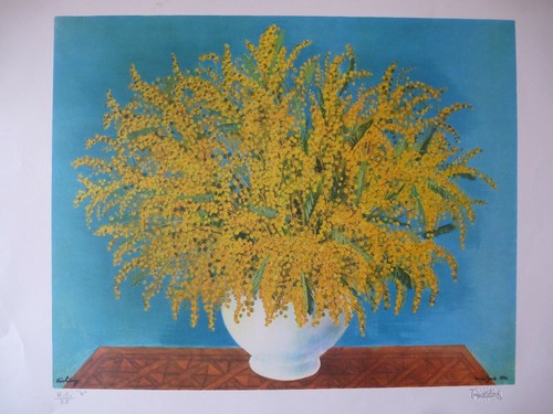 Moise kisling litho mimosas - kisling,