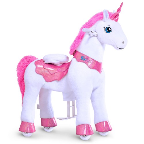 Ride unicorn toy pink plush - ride,