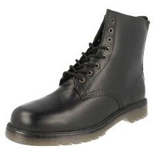 Bottines À Lacets Noires En