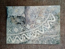 CPSM CPM 15 CANTAL DENTELLE AU CARREAU 