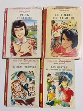 Exceptionnnel Lot de 4 Livres Bibliothèque Rouge et Or Dauphine  Rares